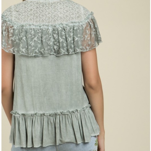 💼S-L♠️Sweet Dream Victorian Peek-A-Boo Button Top - Picture 6 of 8